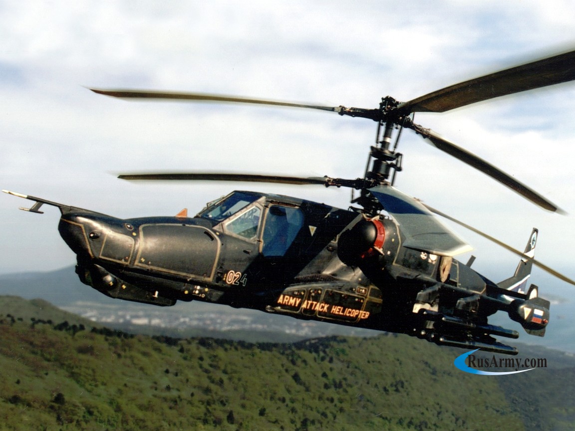 Ka-50 Single-Seat Combat Helicopter.